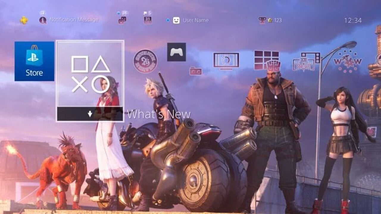 how to set a theme on ps4