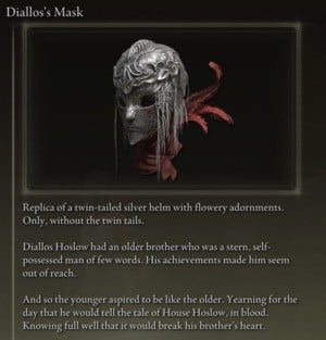 Elden Ring: All Individual Armour Pieces - Diallos's Mask
