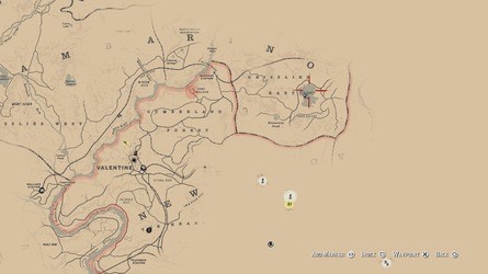 Red Dead Redemption 2 Jack Hall Gang Treasure Map Locations 15