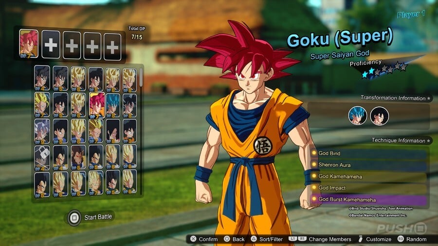 Goku (Super) Super Saiyan God 1