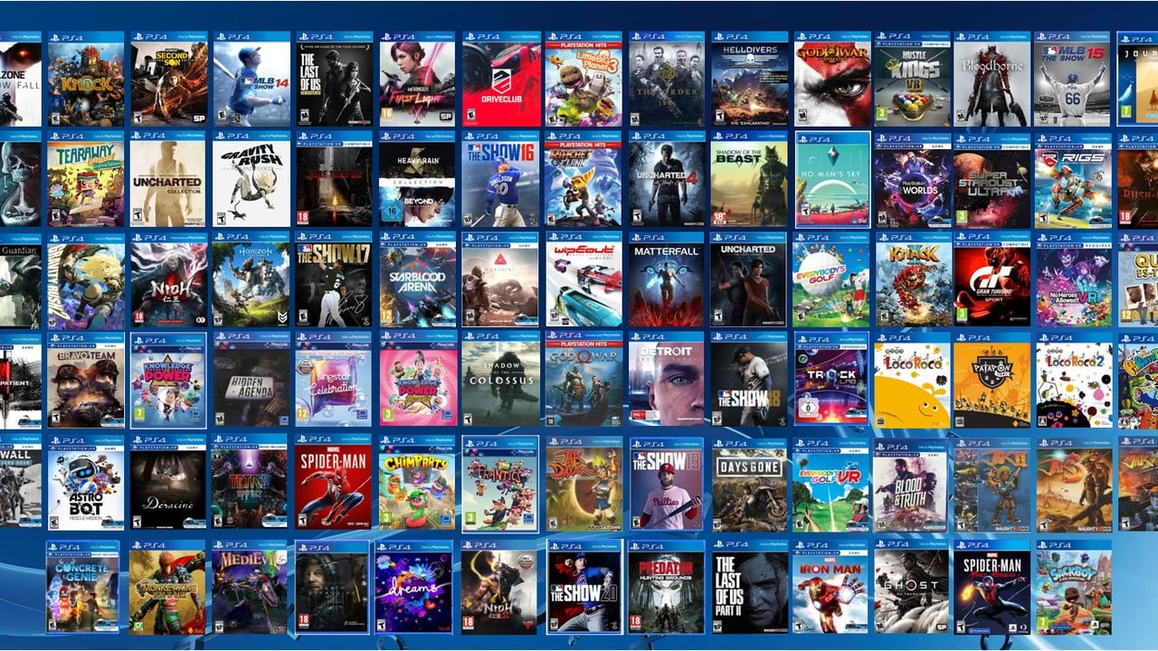 Random Here's a Graphic of Every PS4 Game Published Physically by Sony