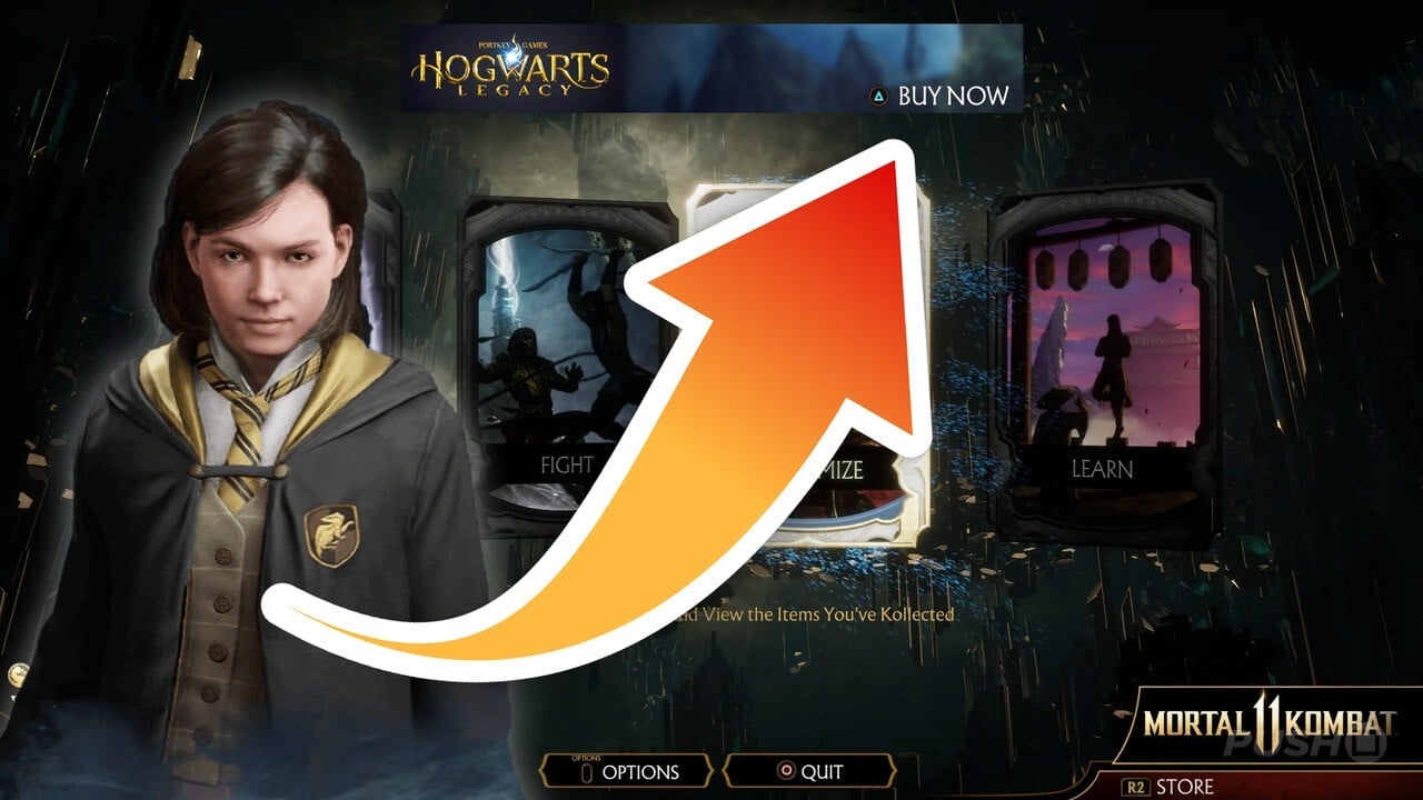 Mortal Kombat 11 PS5, PS4 Fans Can't Believe the Game's Been Filled with Hogwarts  Legacy Ads