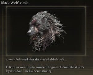 Elden Ring: All Individual Armour Pieces - Black Wolf Mask