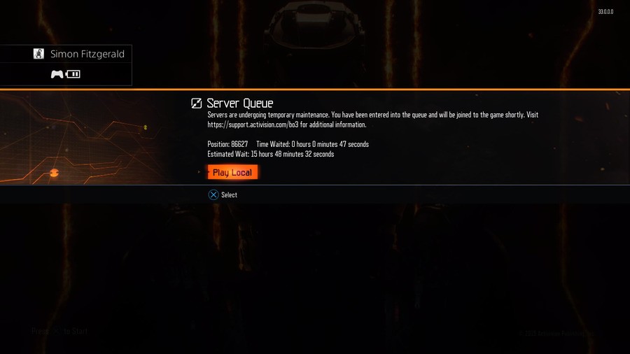 The long wait (Call of Duty: Black Ops III)