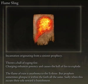 Elden Ring: Offensive Incantations - Flame Sling