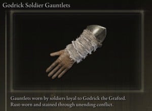 Elden Ring: All Full Armour Sets - Godrick Soldier Set - Godrick Soldier Gauntlets