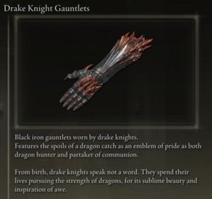 Elden Ring: All Full Armour Sets - Drake Knight Set - Drake Knight Gauntlets