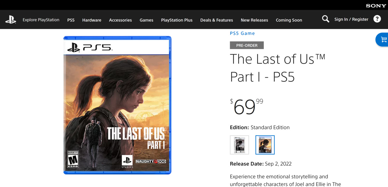 Sony Leaks The Last of Us: Part I for PS5, Launching 2nd September