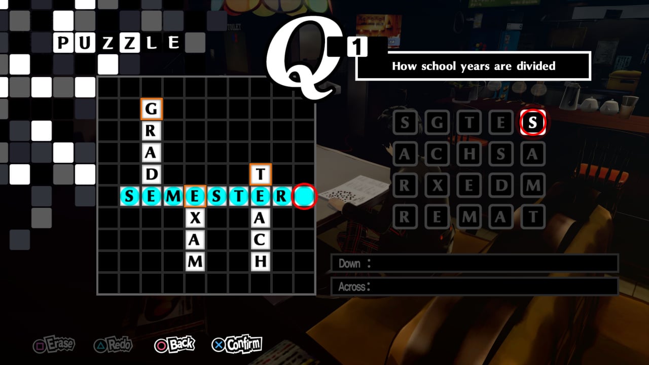 All the Persona 5 Royal crossword puzzle answers an dates 