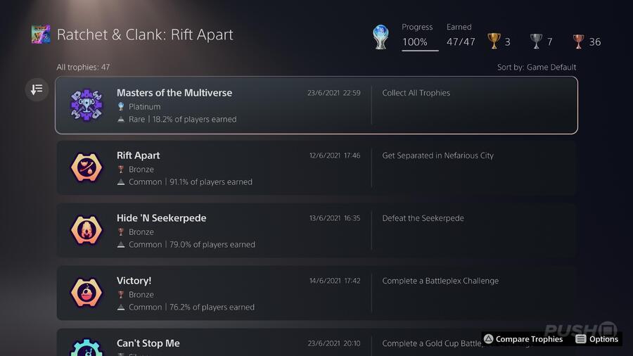 PS5 PlayStation 5 Firmware Update Trophy List Vertical