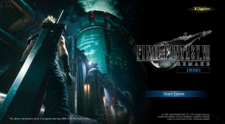 Final Fantasy VII Remake Demo Leak PS4 Demo