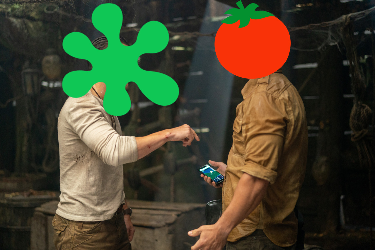 Rotten Tomatoes - Did you watch Uncharted this weekend? Which do you agree  with - Tomatometer or Audience Score?