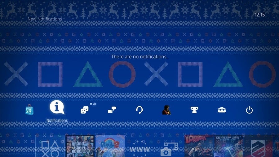 PS4 Christmas Theme