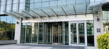 The front entrance to Pearl Abyss' office