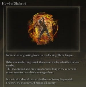 Elden Ring: Support Incantations - Howl of Shabriri