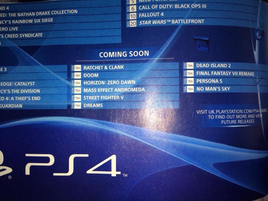 PS4 Release Date PlayStation 4