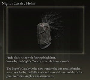 Elden Ring: All Full Armour Sets - Night's Cavalry Set - Night's Cavalry Helm