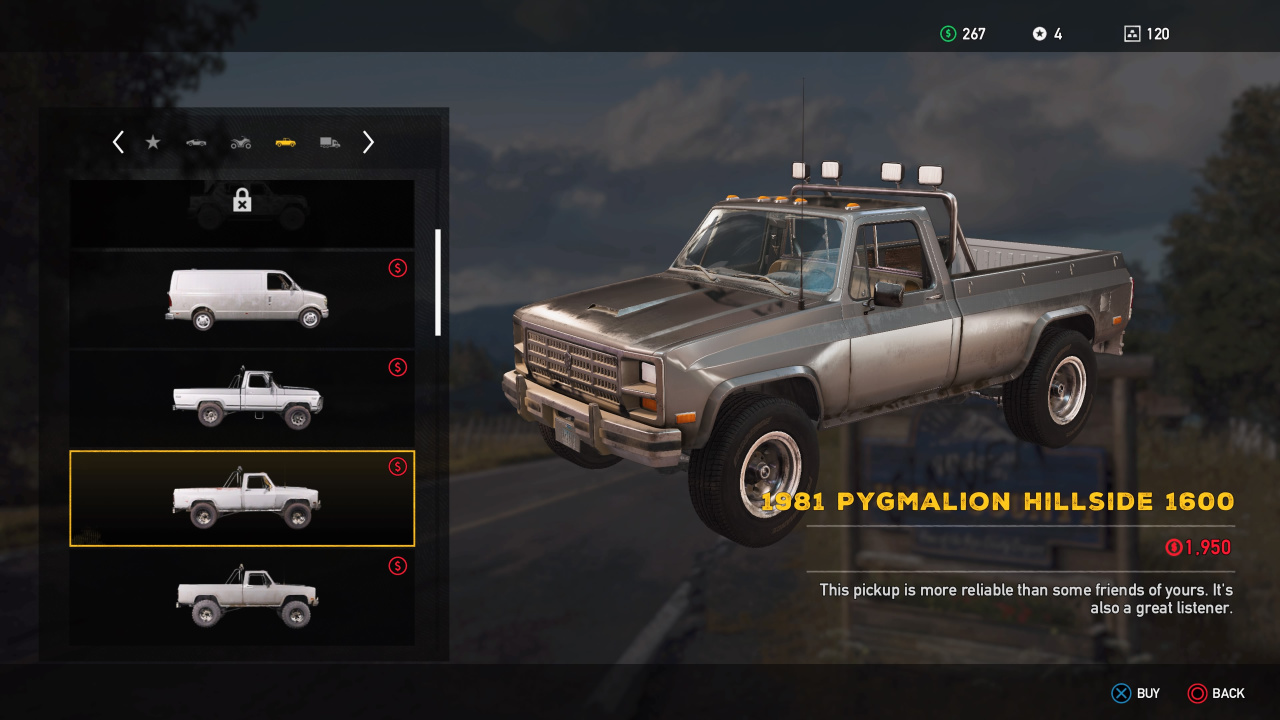 Far Cry 5 Land Vehicles List: All Unlockable Automobiles
