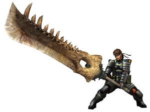 Snake's Ready To Take Down Monsters Eight Times His Size In Monster Hunter Portable 3rd.