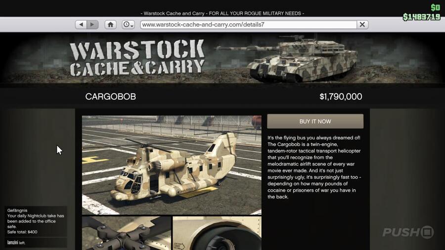 GTA Online Best Cars and Vehicles to Buy Guide Cargobob