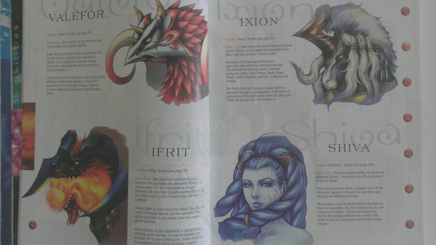 Final Fantasy X's strategy guide has plenty of pretty pictures