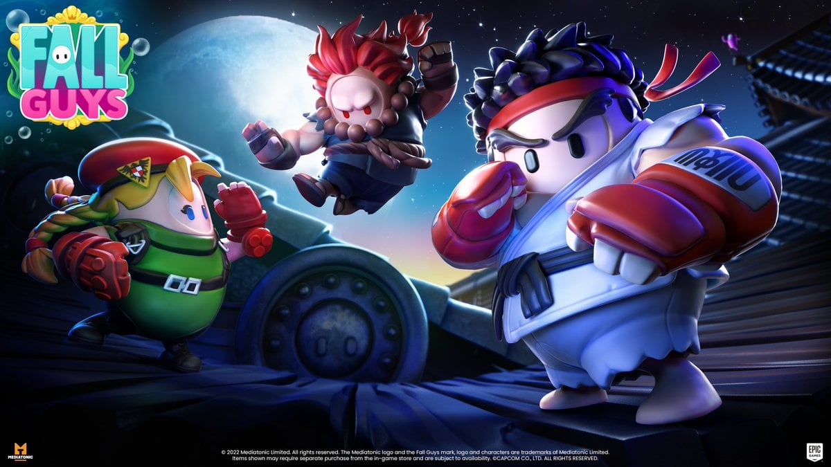 Here Comes a New Challenger! Fall Guys Adds Street Fighter's World Warriors