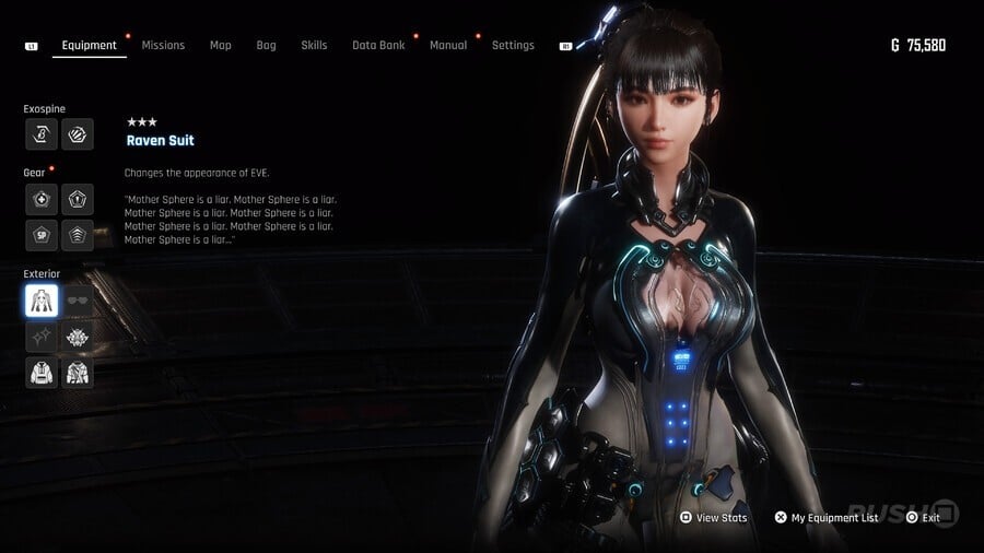 Stellar Blade "Raven Suit" Outfit