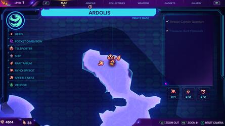 Ratchet & Clank: Rift Apart: Ardolis (Pirate Base) - All Collectibles: Spybots, Gold Bolts, Armour, CraiggerBears 13