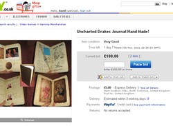 Hand-Made Uncharted Journal Replica Hits eBay