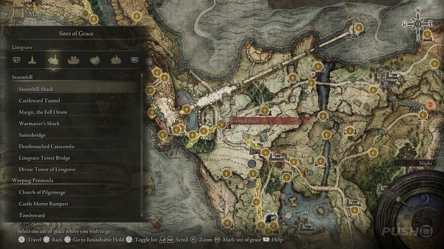 Elden Ring: All Site of Grace Locations - Stormhill - Stormhill Shack