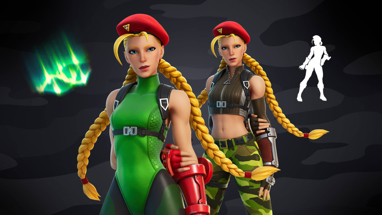 Street Fighter Icons Cammy and Guile Dab Their Way to Fortnite