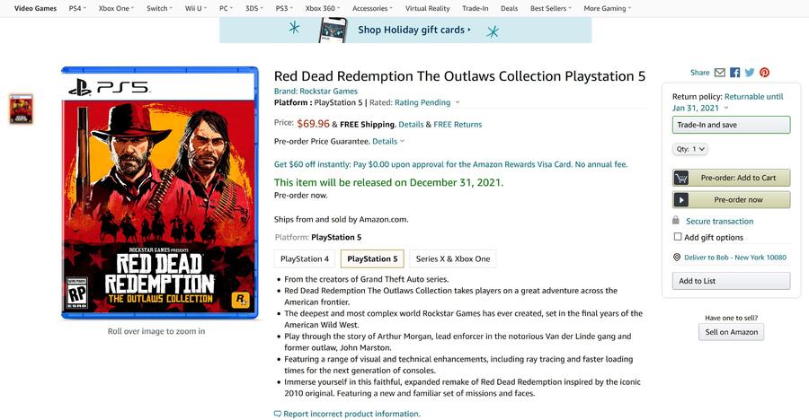 Red Dead Redemption The Outlaws Collection