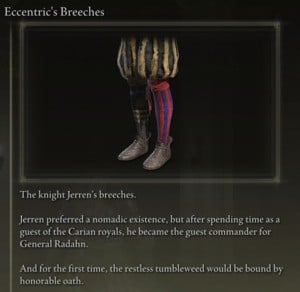 Elden Ring: All Full Armour Sets - Eccentric's Set - Eccentric's Breeches