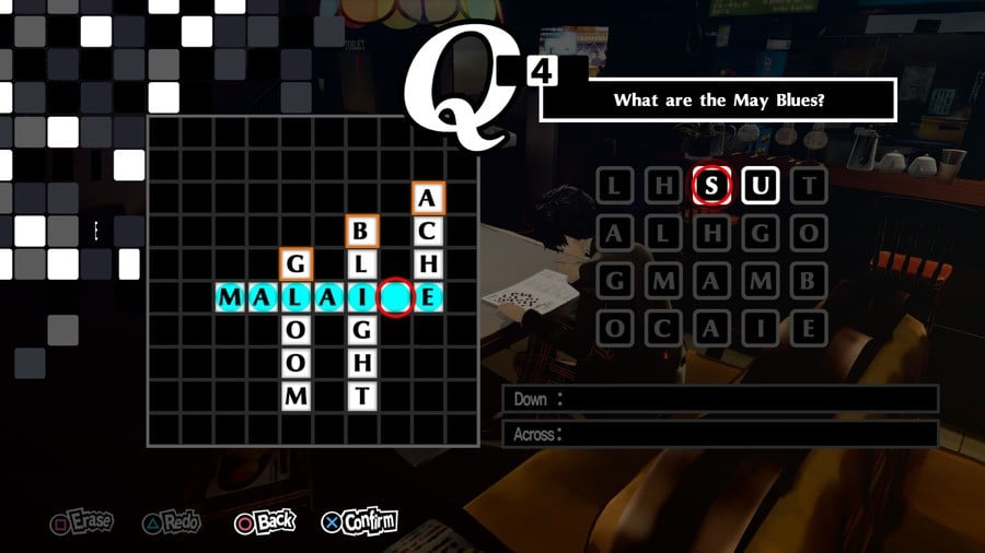 Persona 5 Royal Crossword 4 Answer