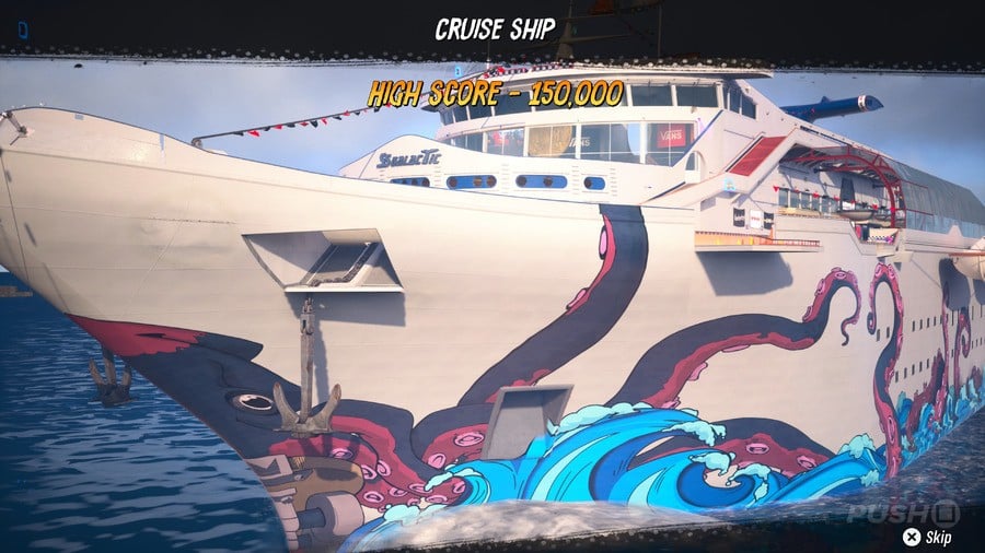 Tony Hawk's Pro Skater 3 + 4: Cruise Ship Walkthrough - All Park Goals and Collectibles 2