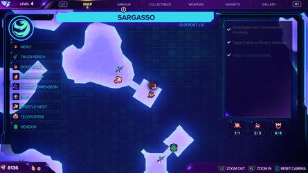 Ratchet & Clank: Rift Apart: Sargasso (Outpost L51) - All Collectibles: Spybots, Gold Bolts, Armour, CraiggerBears 21