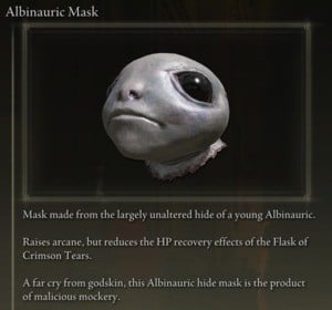Elden Ring: All Individual Armour Pieces - Albinauric Mask