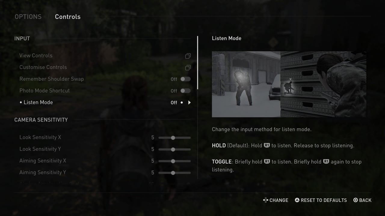 Listen mode, The Last of Us Wiki