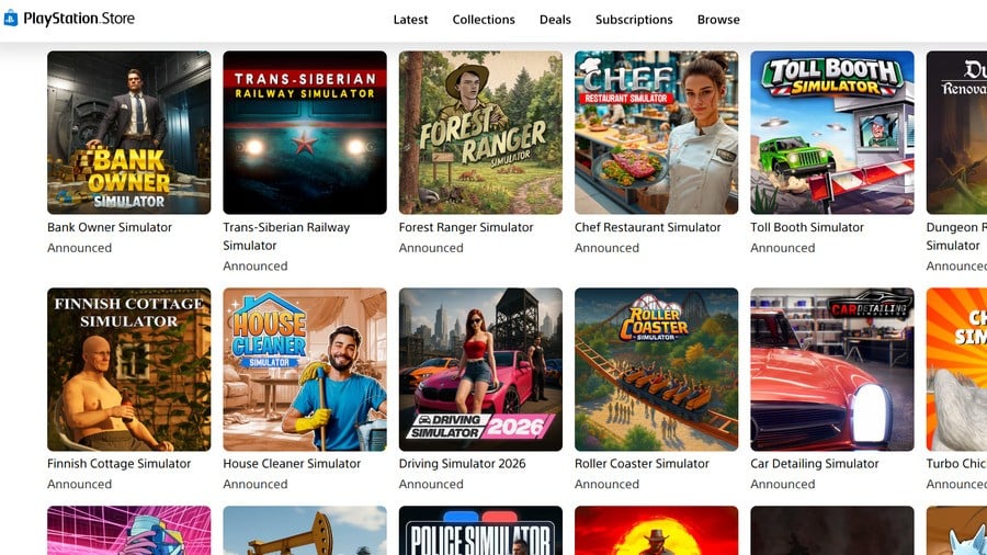 PS Store AI Games