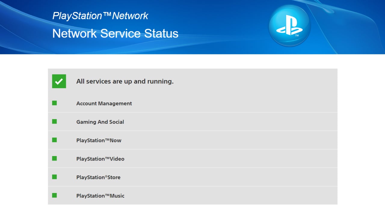 PSN Server Status (@PSNServerStatus) / X