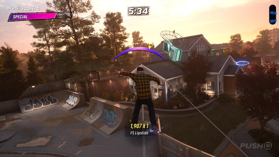 Tony Hawk's Pro Skater 3 + 4: Suburbia Walkthrough - All Park Goals and Collectibles 24