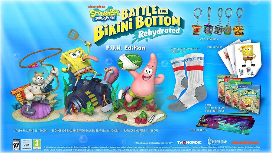 SpongeBob SquarePants Battle for Bikini Bottom Rehydrated F.U.N. Edition PS4 PlayStation 4