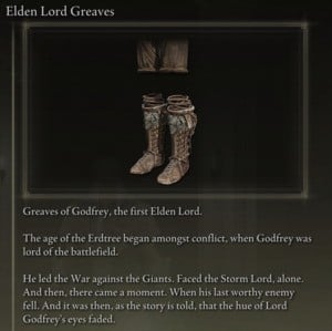Elden Ring: 모든 풀 아머 세트 - Elden Lord 세트 - Elden Lord Greaves