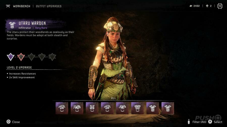 Horizon Forbidden West Outfits Armour Guide PS5 PS4 Utaru Warden