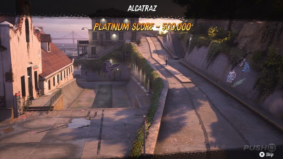 Tony Hawk's Pro Skater 3 + 4: Alcatraz Walkthrough - All Park Goals and Collectibles 76