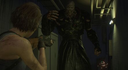 RE3 Fight Nemesis In Station