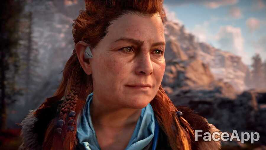 Horizon Zero Dawn Aloy FaceApp