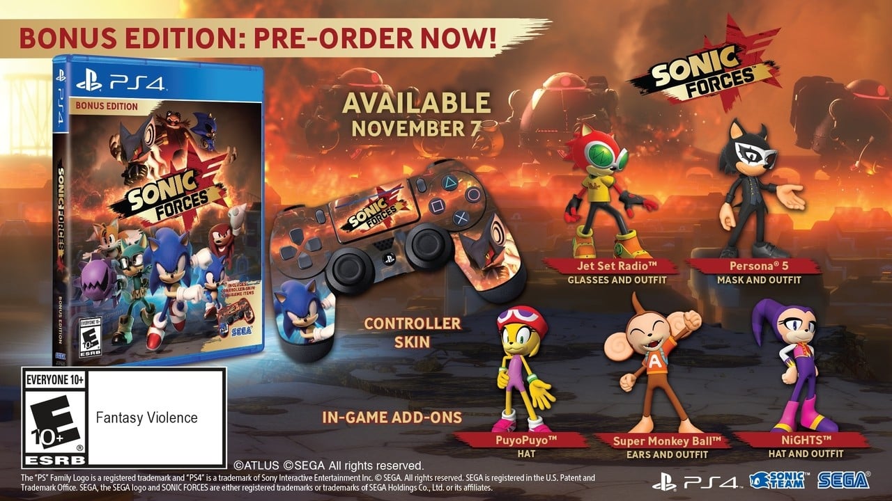 Sonic Forces Brings Back Classic SEGA Characters on 7th November