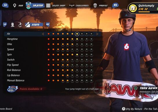 Tony Hawk's Pro Skater 1 + 2: All Stat Points Locations