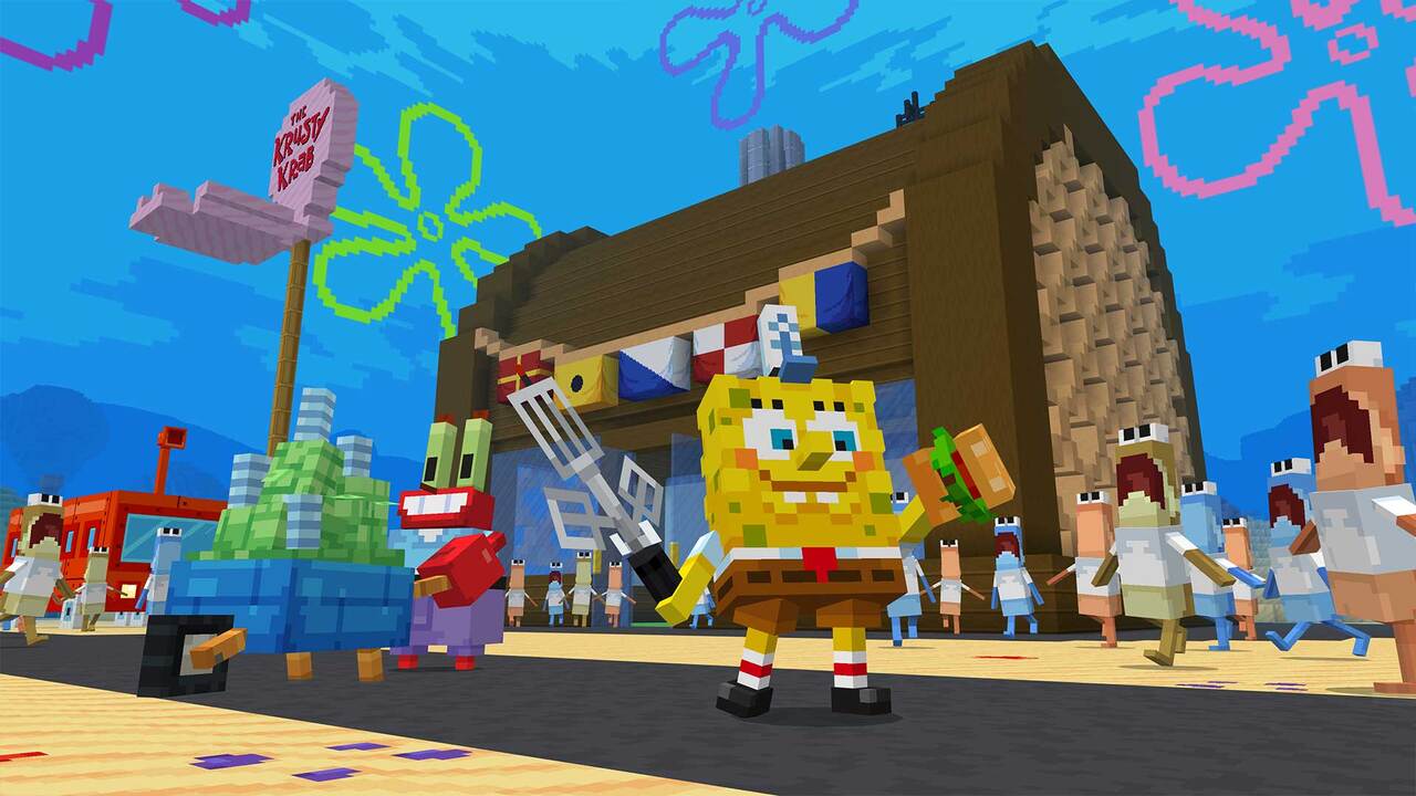 You Live in a Pineapple Under the Sea in Minecraft's SpongeBob DLC ...